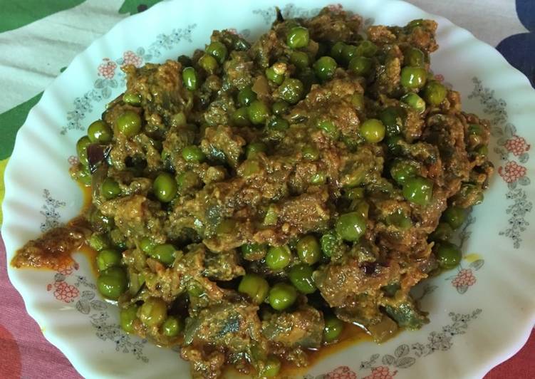 Recipe of Appetizing Mushroom keema with matar #valentinespecial #mealfortwo