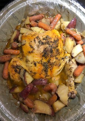 A picture of Whole CrockPot Chicken.