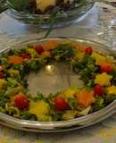 Εορταστική σαλάτα στεφάνι