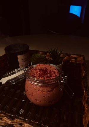 صورة لوصفة حمص بالبنجر♥️