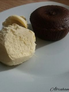 Una foto de Coulant de chocolate