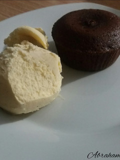 Una foto de Coulant de chocolate