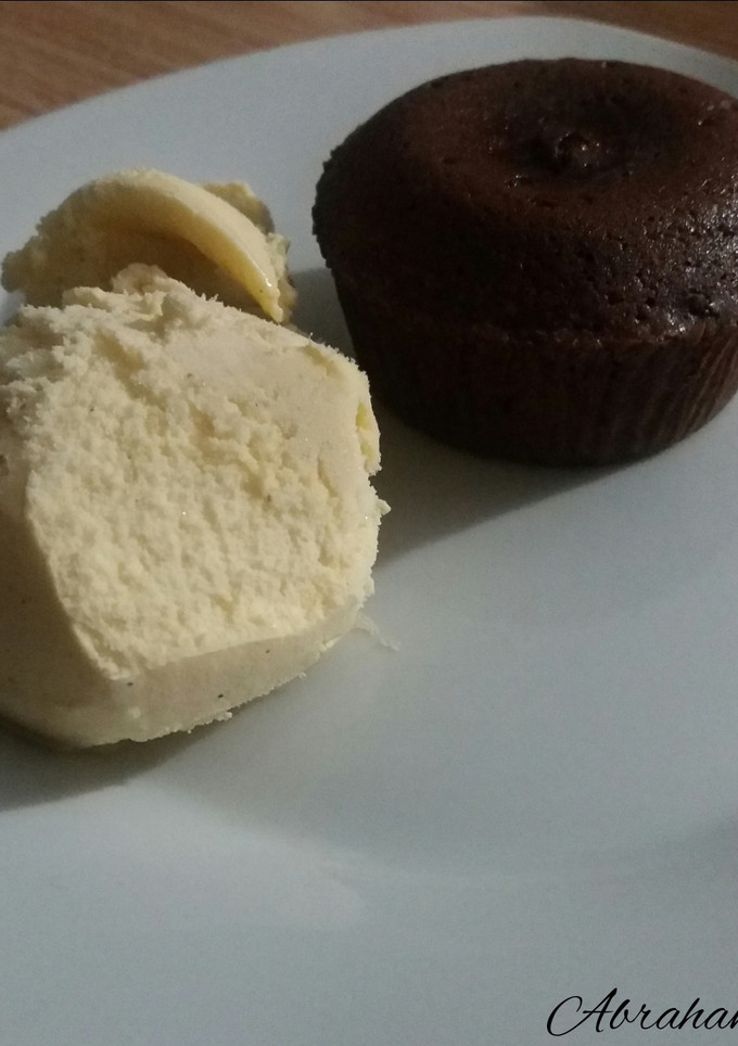 Una foto de Coulant de chocolate