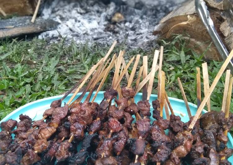 Sate kambing sederhana