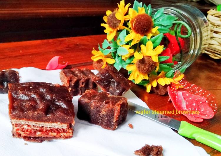 Wafer Steamed Brownies