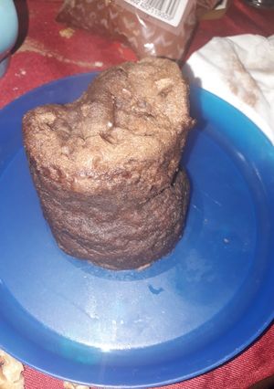 Una foto de Brownie en microondas