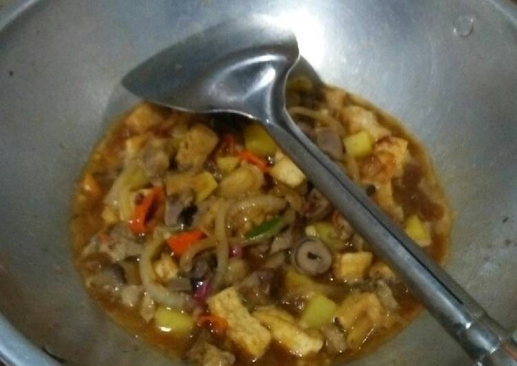 Resep Oseng Ati, Tahu, Kentang
