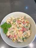 Cold Rice Salad - and Yes It Uses Up Everything So Nearly FREEEE - and Yummeee :P