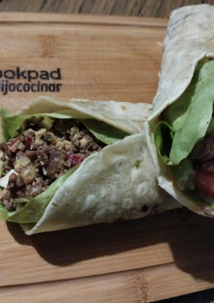 Una foto de Burrito relleno..🥬🌯