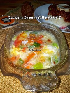Foto resep Sup Krim Sayuran Miks ala KFC