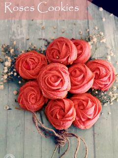 Una foto de Galletas de rosas