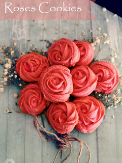 Una foto de Galletas de rosas