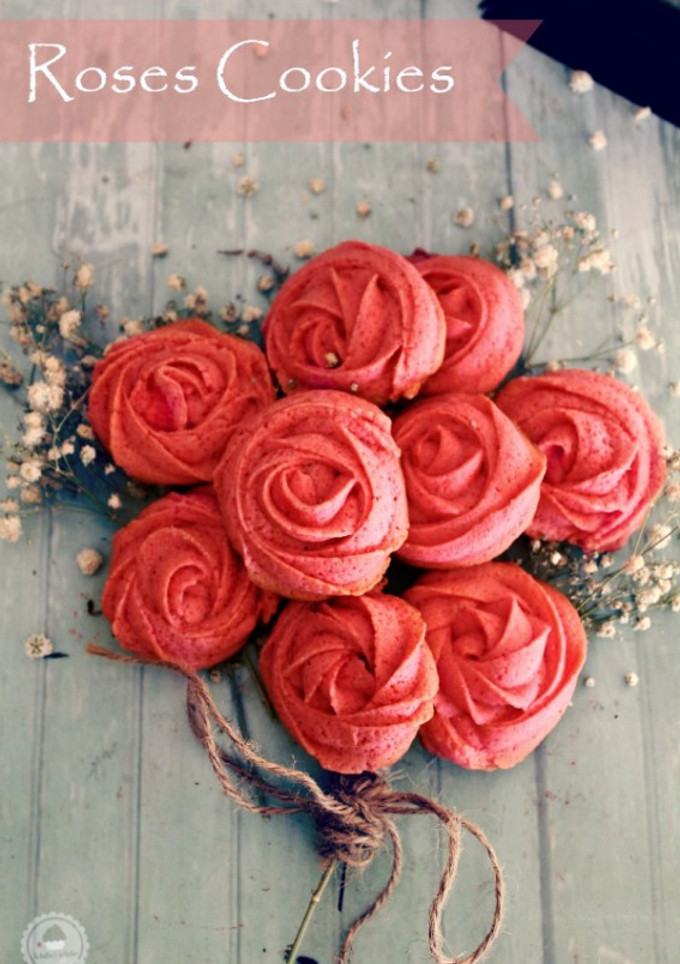 Una foto de Galletas de rosas