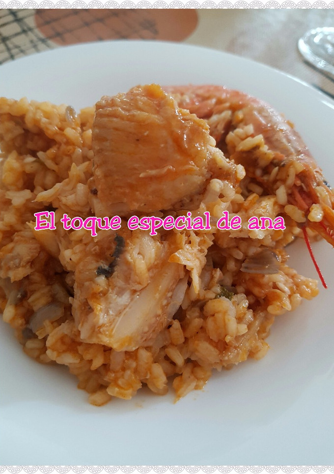 Una foto de Arroz meloso con raya