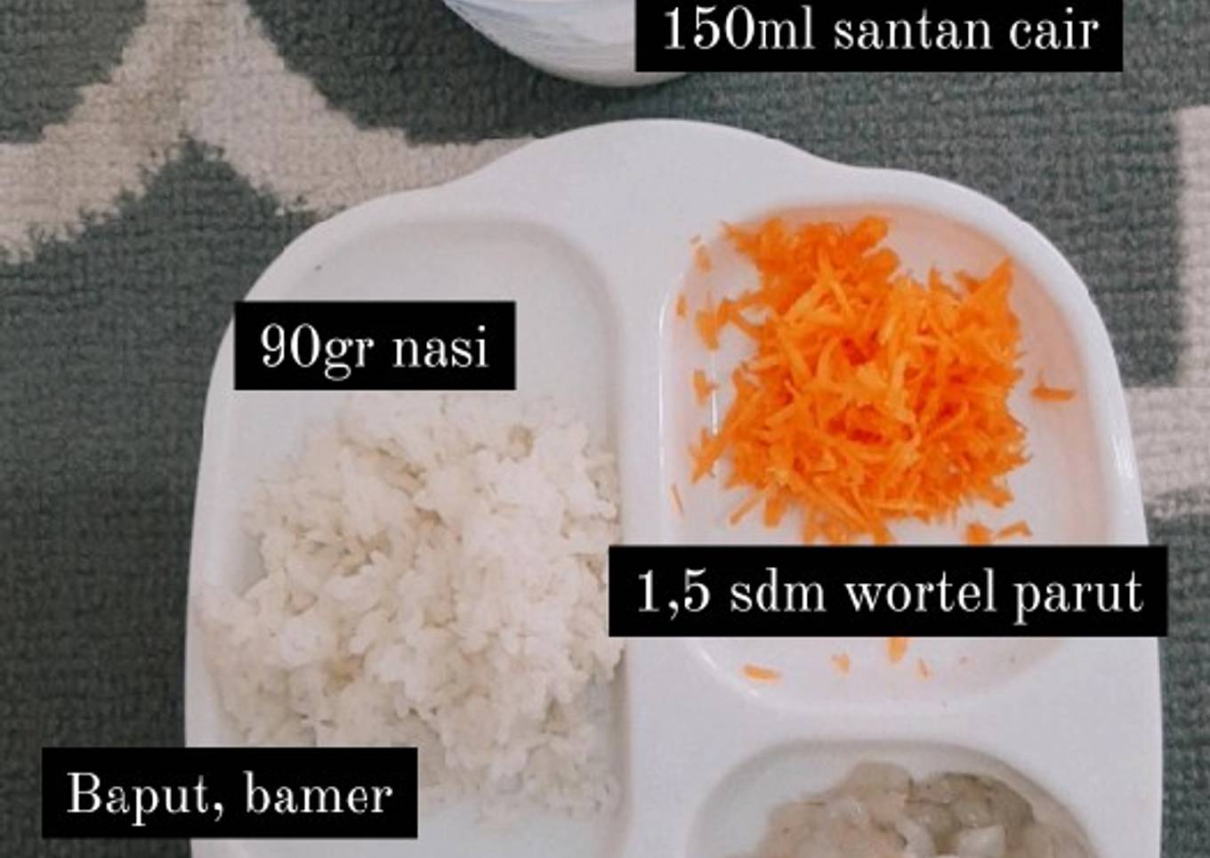 Bubur Uduk Udang MPASI day 3