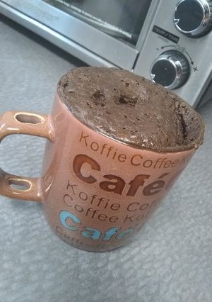 Una foto de Mug cake express au chocolat et Coca-Cola