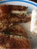 Filete de pescado empanizado con coco