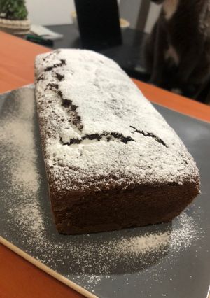 Una foto de Queque de Chocolate y Nuez • Vegano