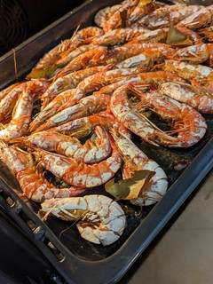 Una foto de Langostinos al horno