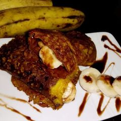 A picture of Coffee chocolate banana creps.