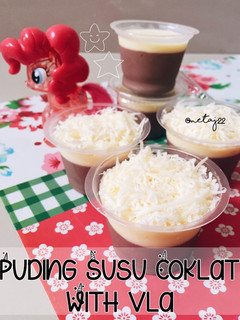 Foto resep Puding Susu Coklat With Vla