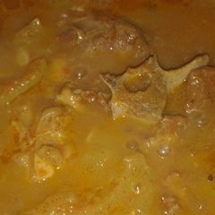 A picture of Lauki ghosht.