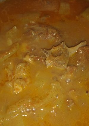 A picture of Lauki ghosht.