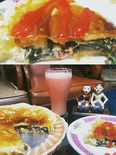 Foto resep Cheesy egg and spinach pie pastry