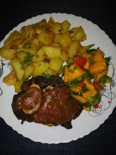 A picture of Baked spicy potatoes #festivedishescontest.