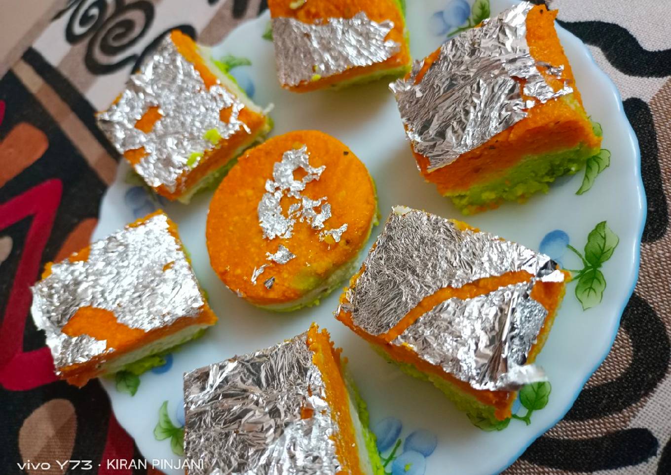 Tricolor Coconut Burfi