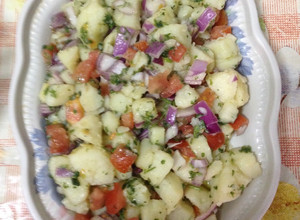 صورة لوصفة سلطة بطاطا 😋