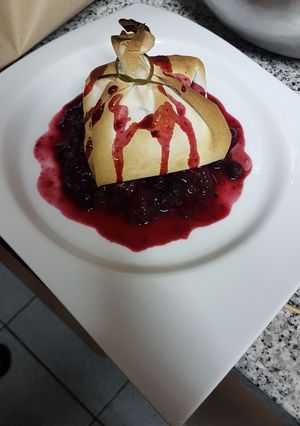 Una foto de Saquitos de queso camembert