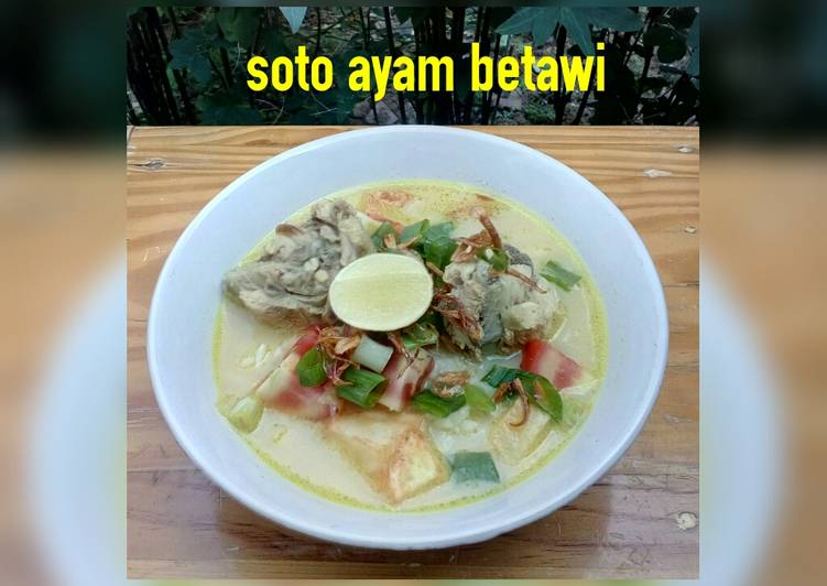 Resep Soto ayam betawi (susu+santan), Lezat Sekali