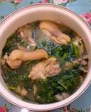 Canh rau tầm bóp nấu móng giò