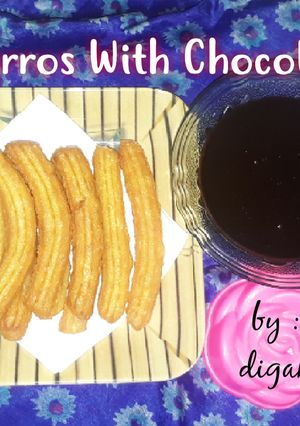Foto resep 🥖 Churros With Chocolate 🥖