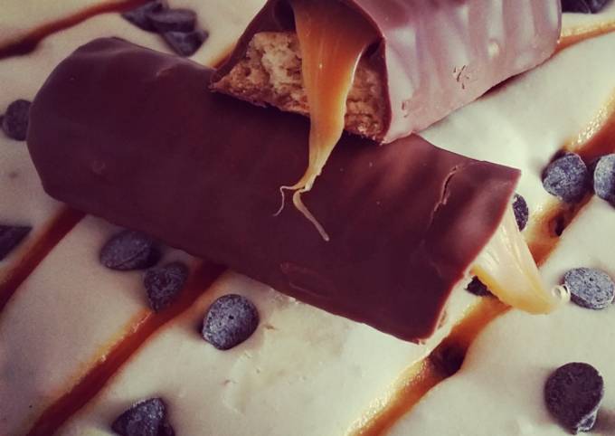 Glace aux Twix sans sorbetière