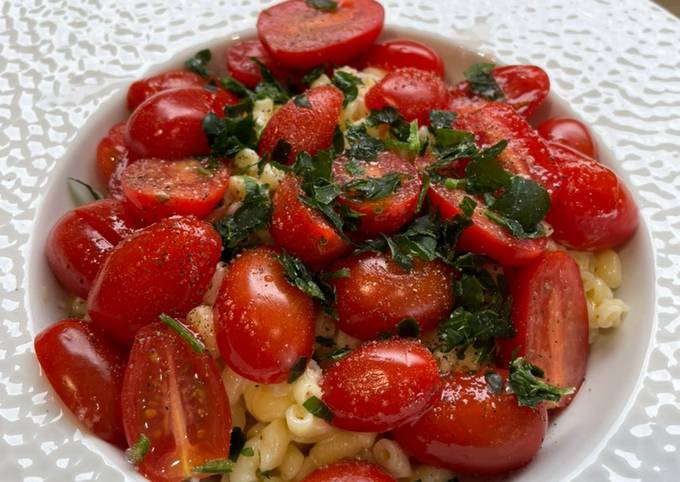 🍅 Pâtes sauce crémeuse au Gorgonzola & Mascarpone, tomates fraîches 🍅