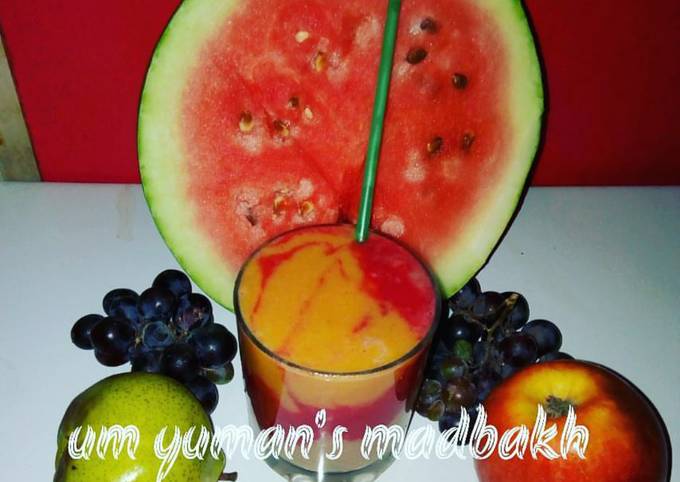 Easiest Way to Prepare Super Quick Homemade Mixed fruit smoothie