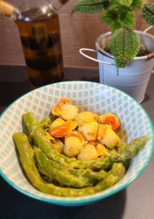 Une photo de Assiette noix de Saint Jacques