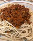 Spaghetti a la boloñesa