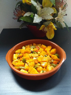 Una foto de Pisto de calabaza