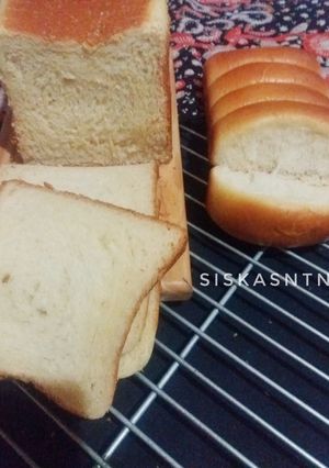 Foto resep Roti Tawar & Roti Sobek Tanpa Telur / Eggless Lembuuuut