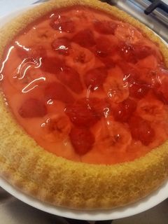Retro gyümölcs torta recept fotója