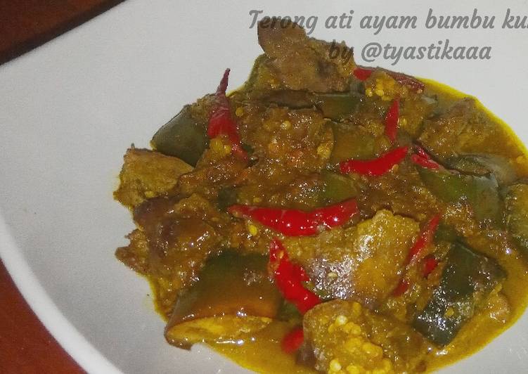 Terong ati ayam bumbu kuning