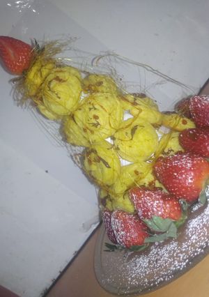 Una foto de Masa choux, pastel croquembouche