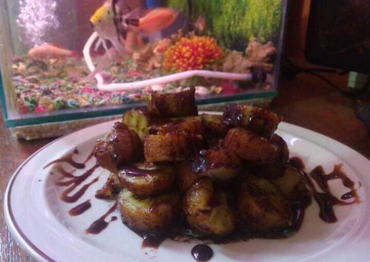 Cara Gampang Menyiapkan Pisang goreng susu coklat Anti Gagal