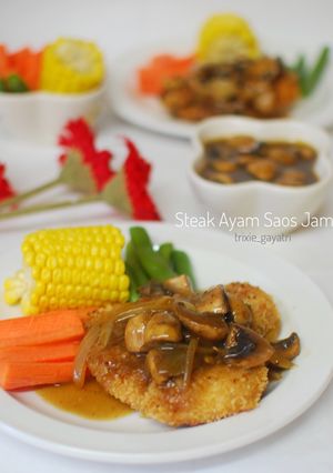 Foto resep Steak Ayam Saos Jamur