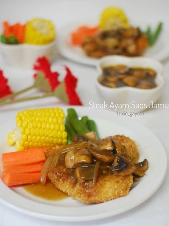 Langkah Mudah untuk Membuat Resep Steak Ayam Saos Jamur yang Lezat Anti Ribet, Bisa Manjain Lidah