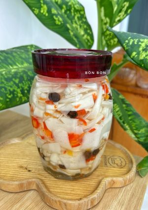 Hình của món Măng Ớt Mắc Mật.