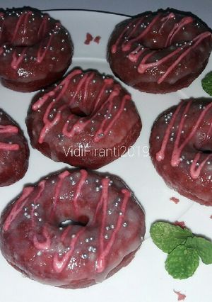 Foto resep Donat Red Velvet Tanpa Kentang Takaran Sendok